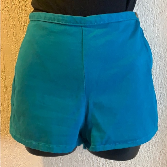 Turquoise American Apparel pinup short - Picture 1 of 3